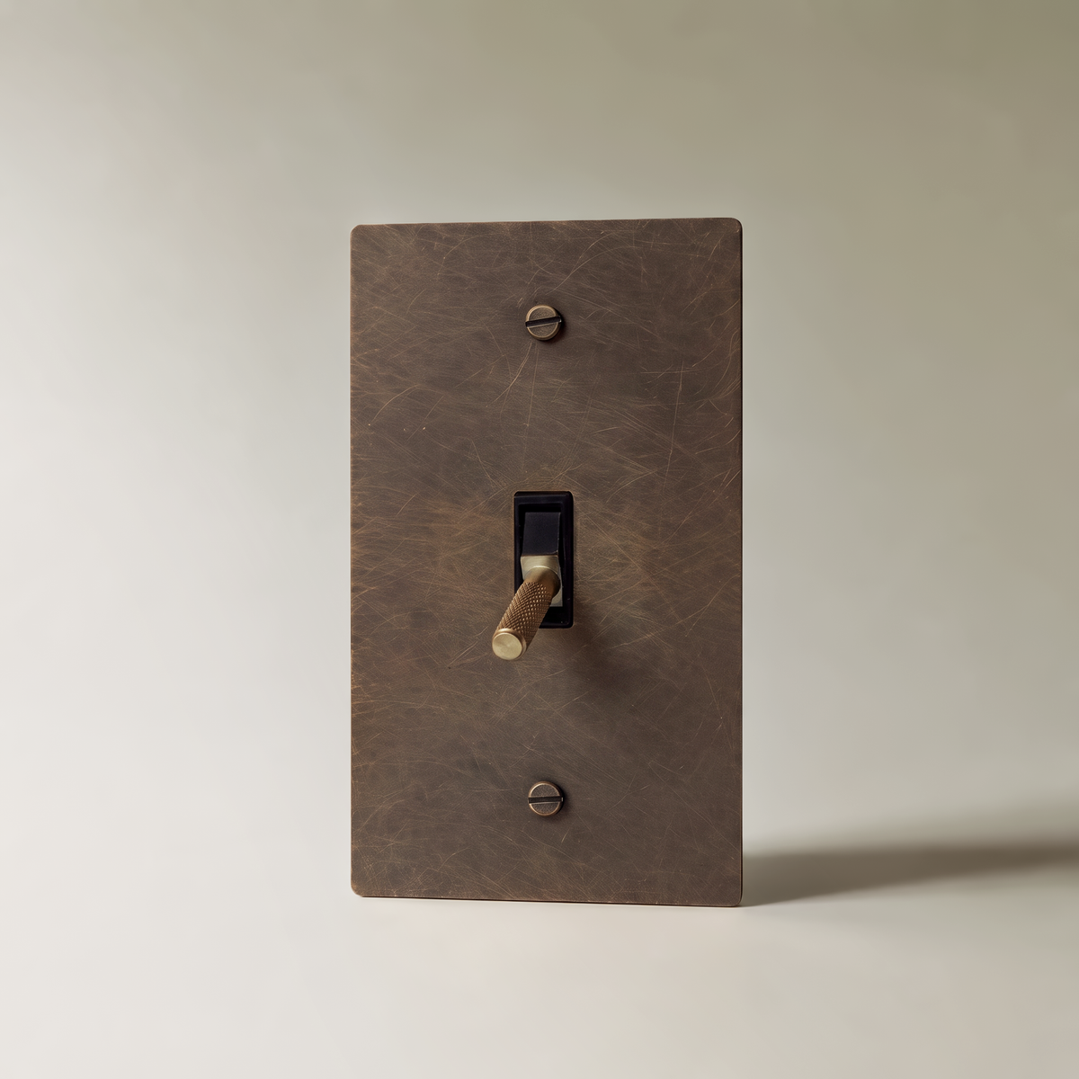 The Architectural Brass 4-Way Toggle Switch (1 to 5 Gang) - Open Box