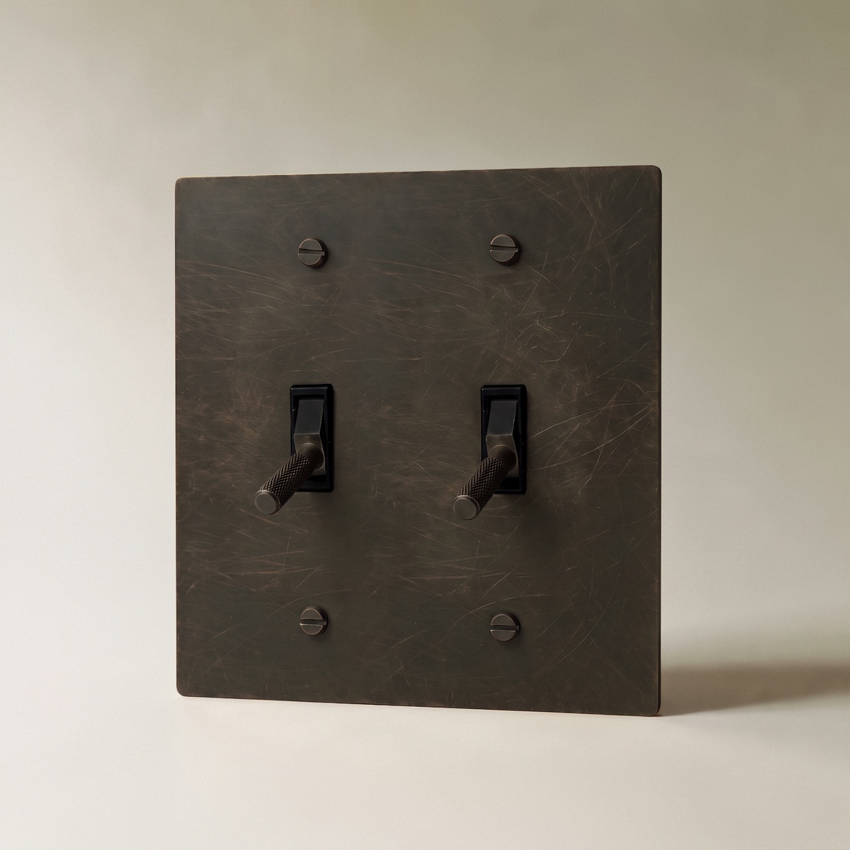 The Architectural Brass 4-Way Toggle Switch (1 to 5 Gang) - Open Box