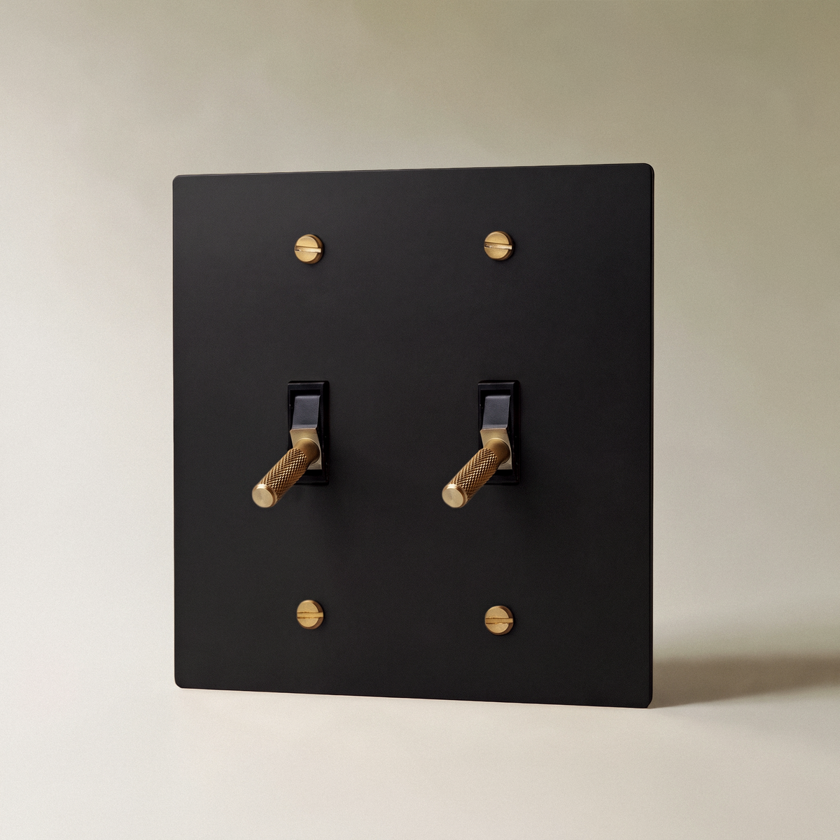 The Architectural Brass 4-Way Toggle Switch (1 to 5 Gang) - Open Box