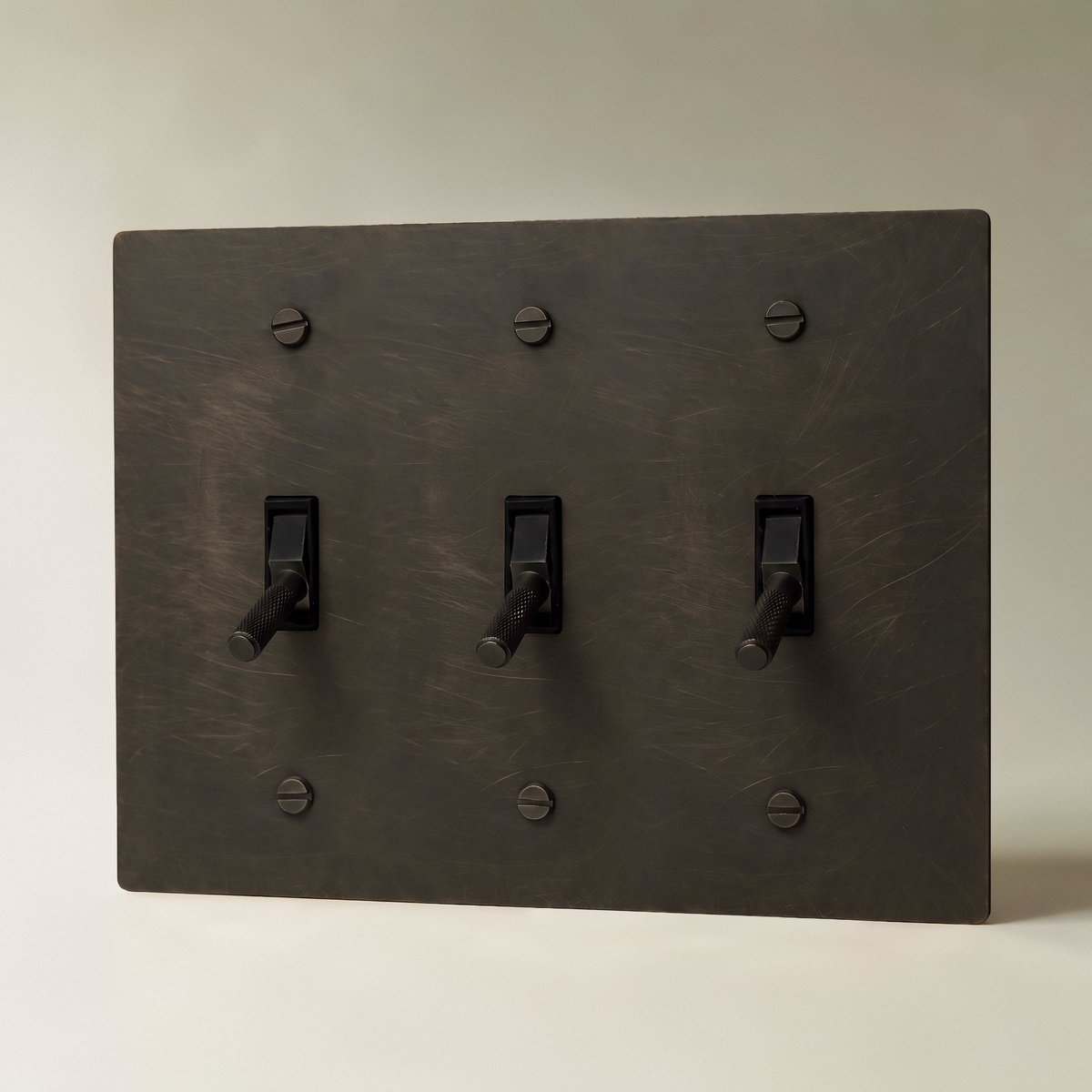 The Architectural Brass 4-Way Toggle Switch (1 to 5 Gang) - Open Box