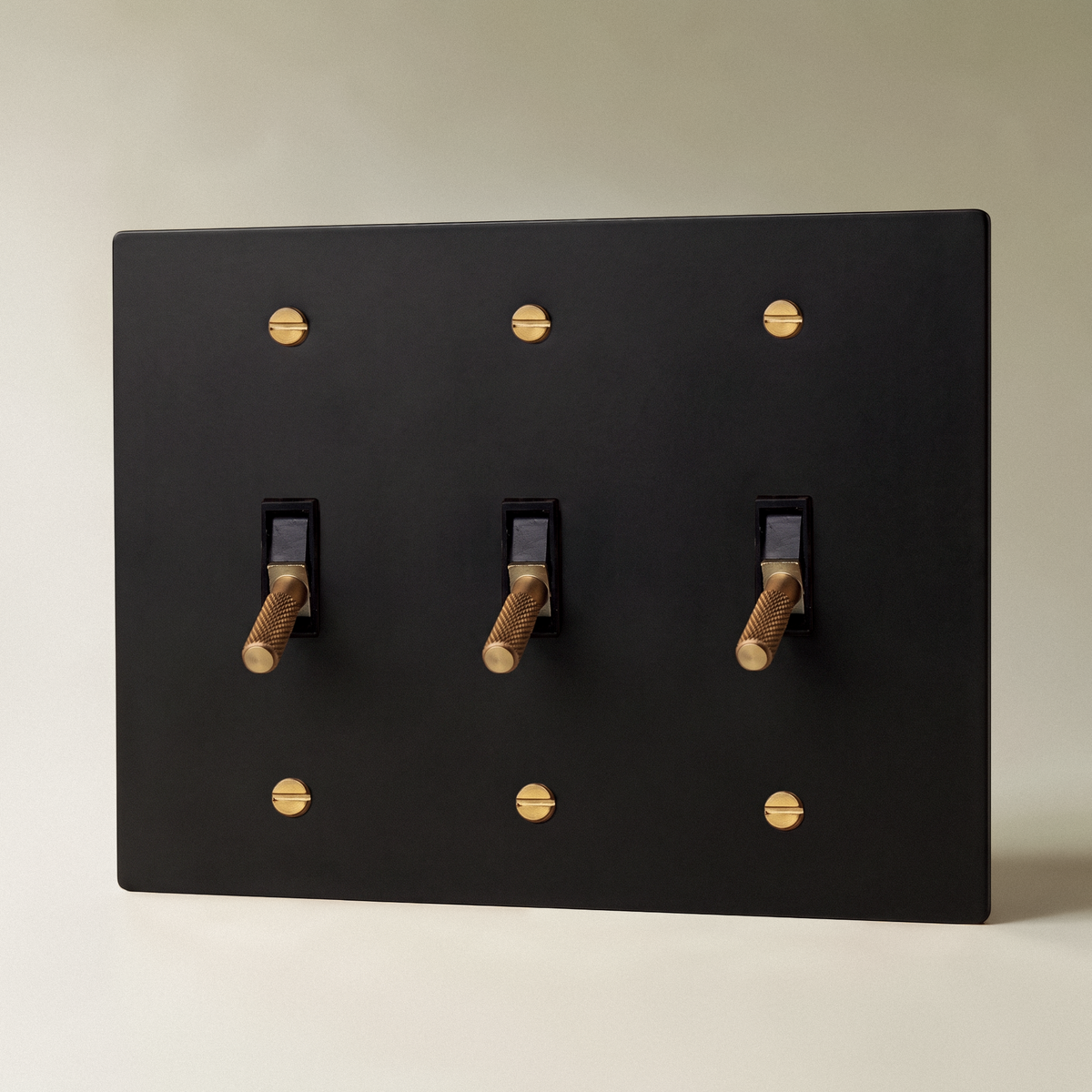 The Architectural Brass 4-Way Toggle Switch (1 to 5 Gang) - Open Box