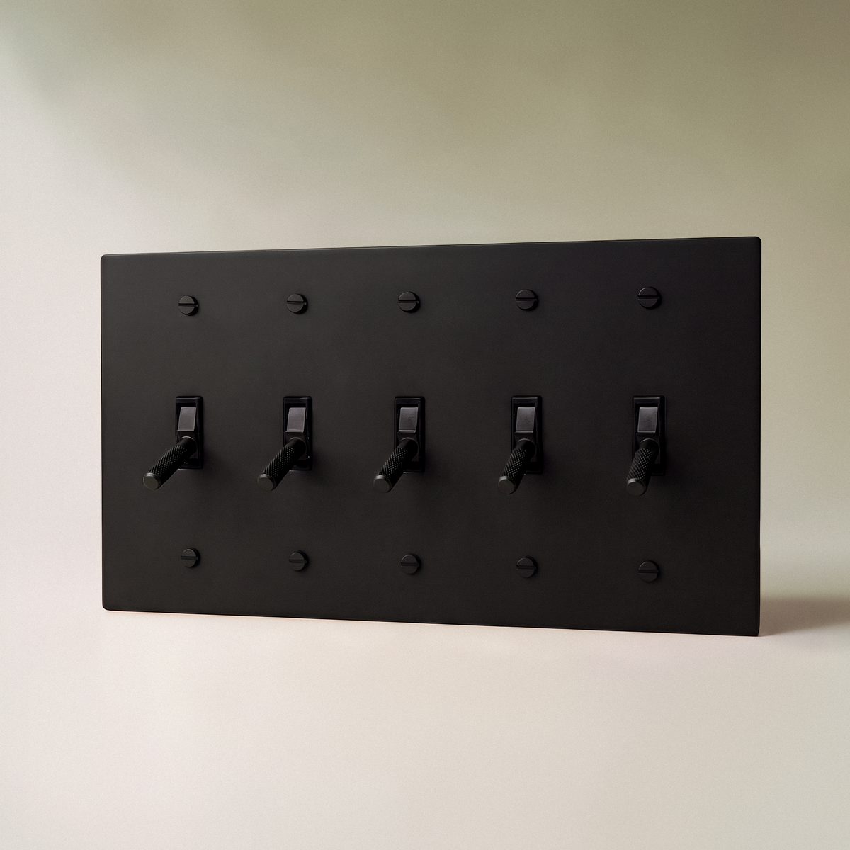 The Architectural Brass 4-Way Toggle Switch (1 to 5 Gang) - Open Box