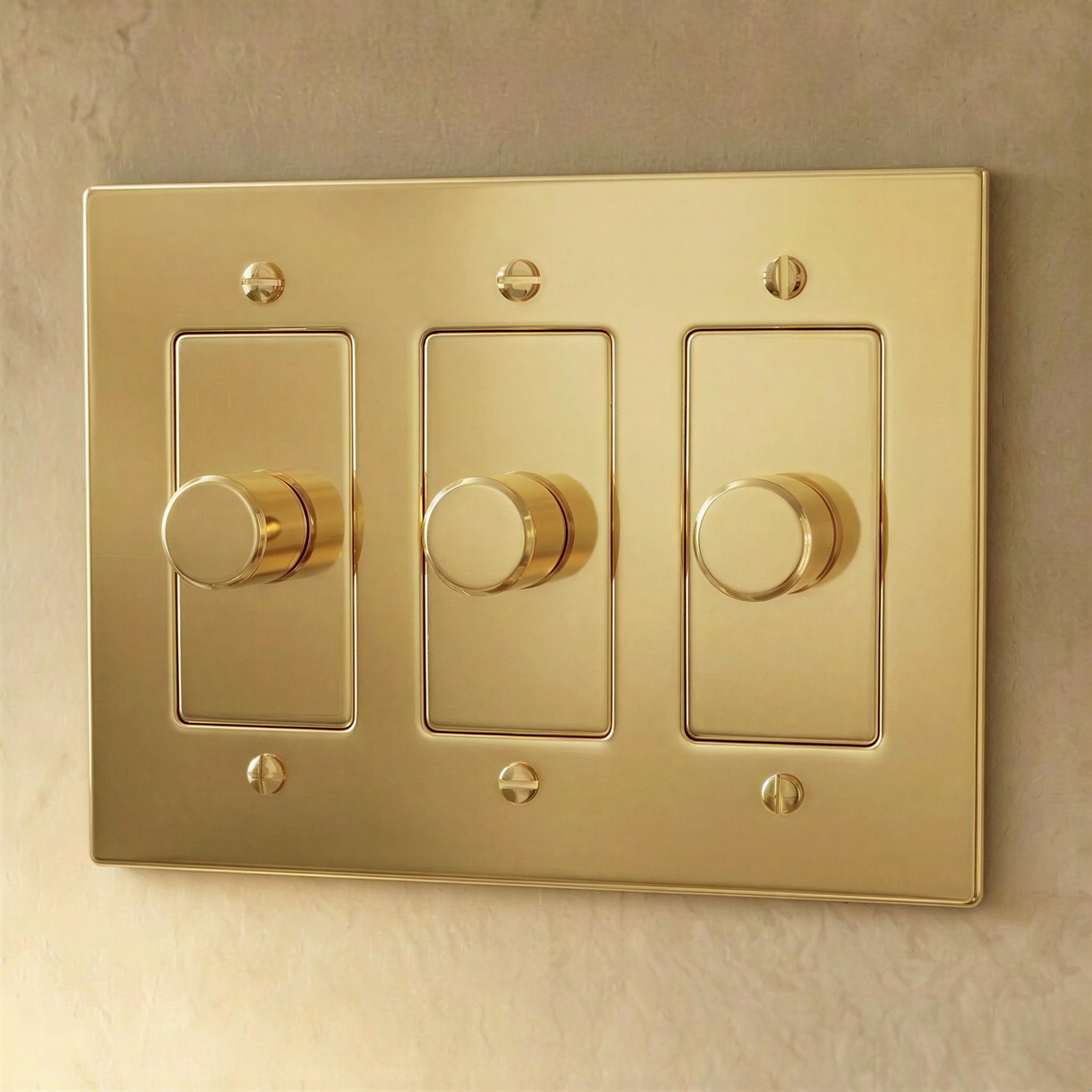The Polished Brass Dimmer Switch