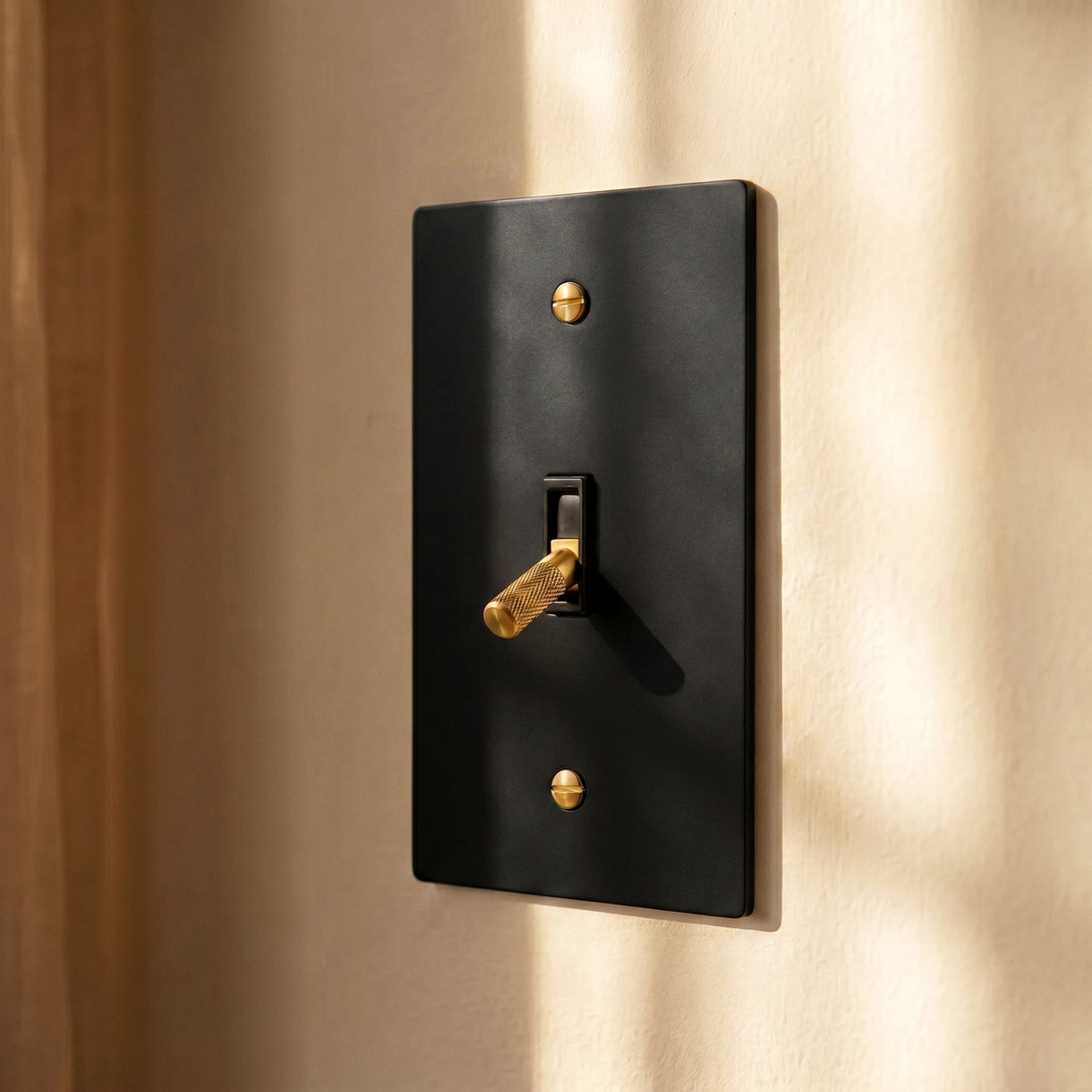 The Architectural Brass 4-Way Toggle Switch (1 to 5 Gang) - Open Box