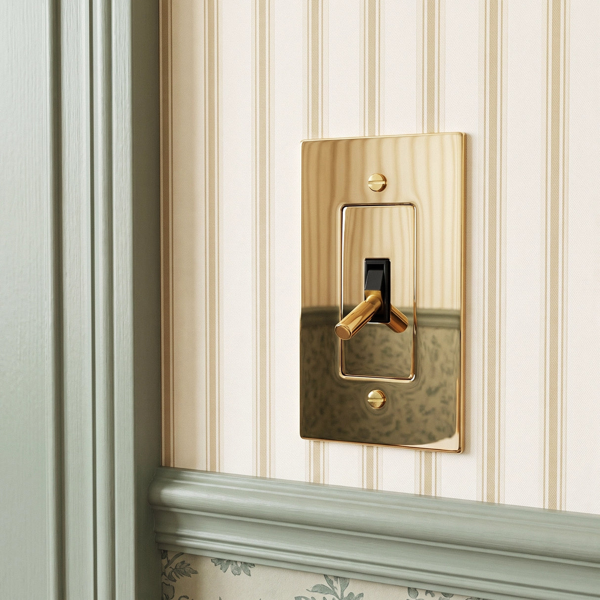 The Polished Brass Toggle Switch