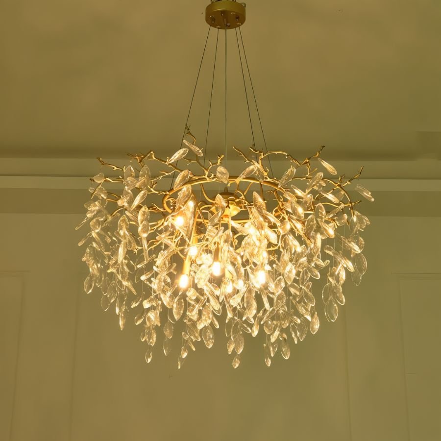 Anab Round Crystal Chandelier