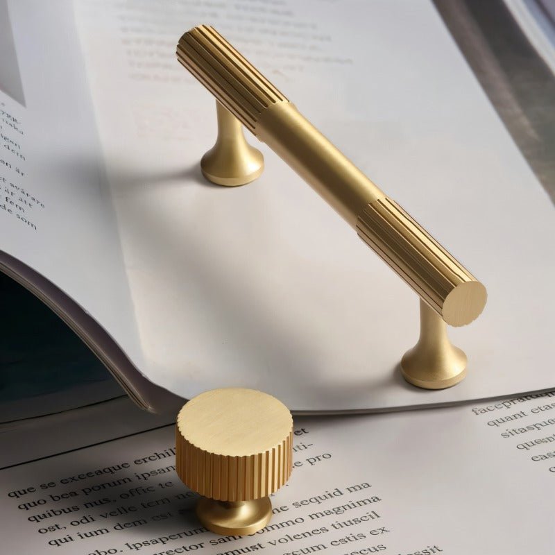 Aniq Brass Knob & Pull Bar