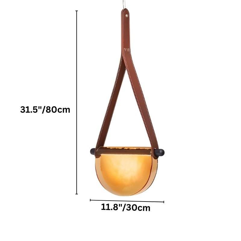 Avgi Leather Pendant Light - Open Box
