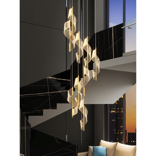 Boukla Chandelier - Contemporary Lighting Fixture for Staircase