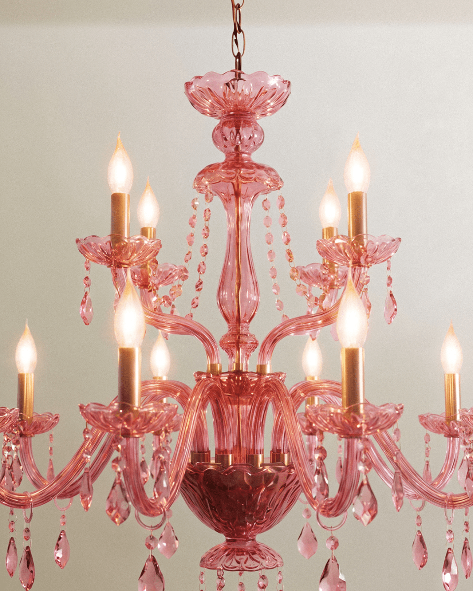 Brigitte Chandelier - Pink - Residence Supply