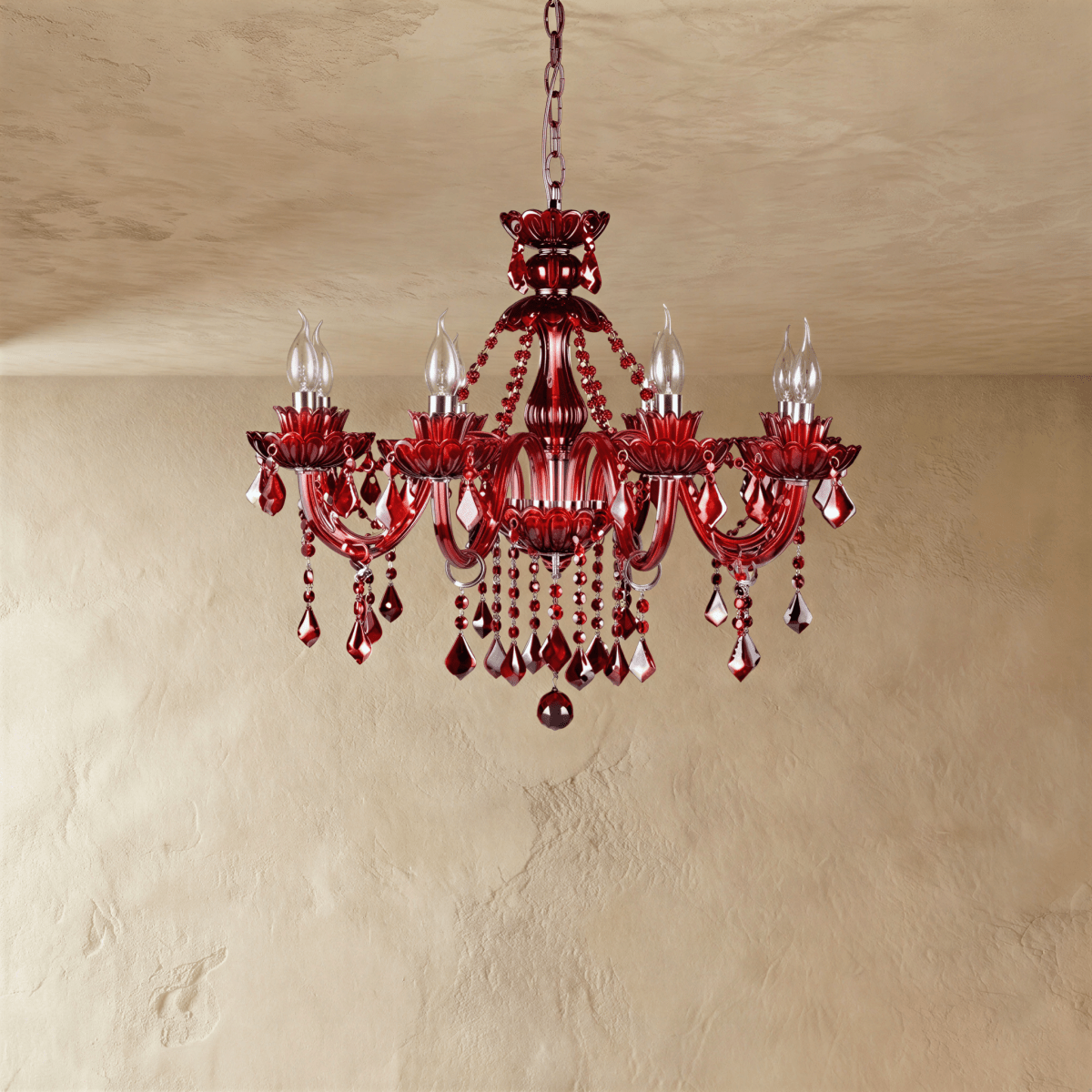 Brigitte Chandelier - Red - Residence Supply