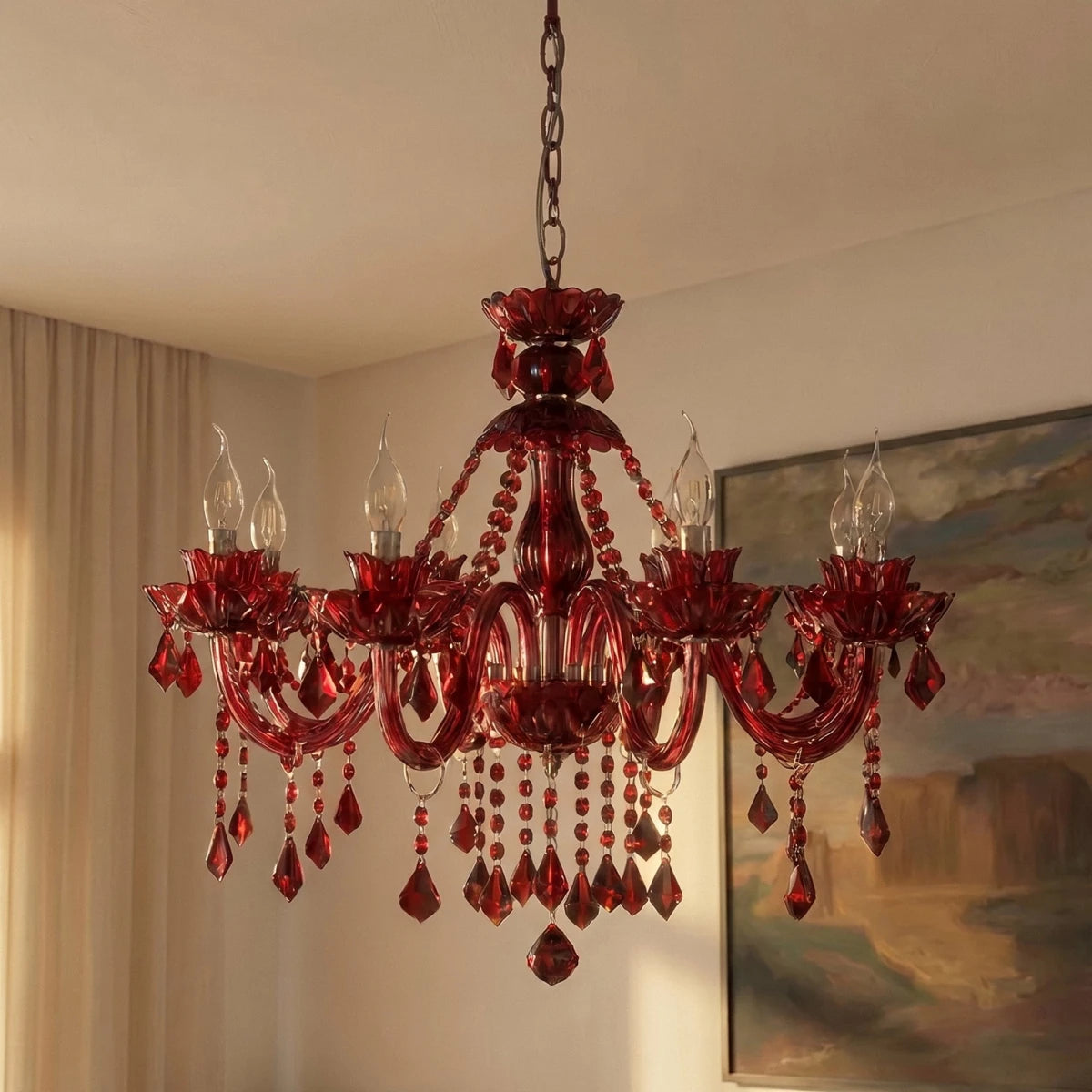 Brigitte Chandelier - Red - Residence Supply