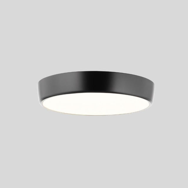 "Stylish black ceiling light with a minimalist finish, ideal for modern kitchen and hallway lighting"