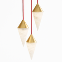 Conus Alabaster Chandelier
