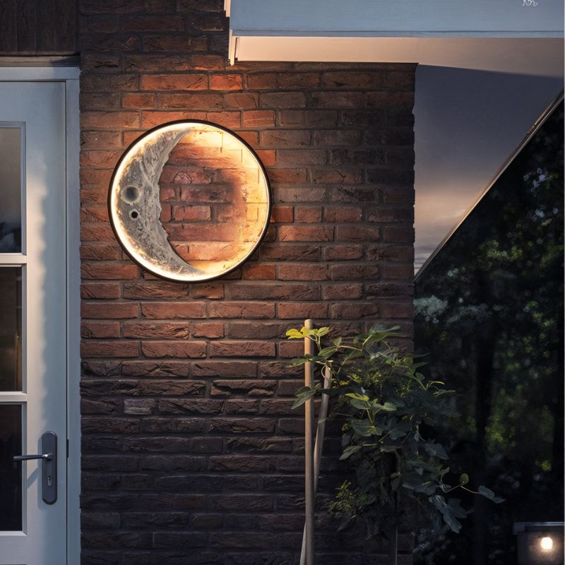 Arte iluminado de luna creciente