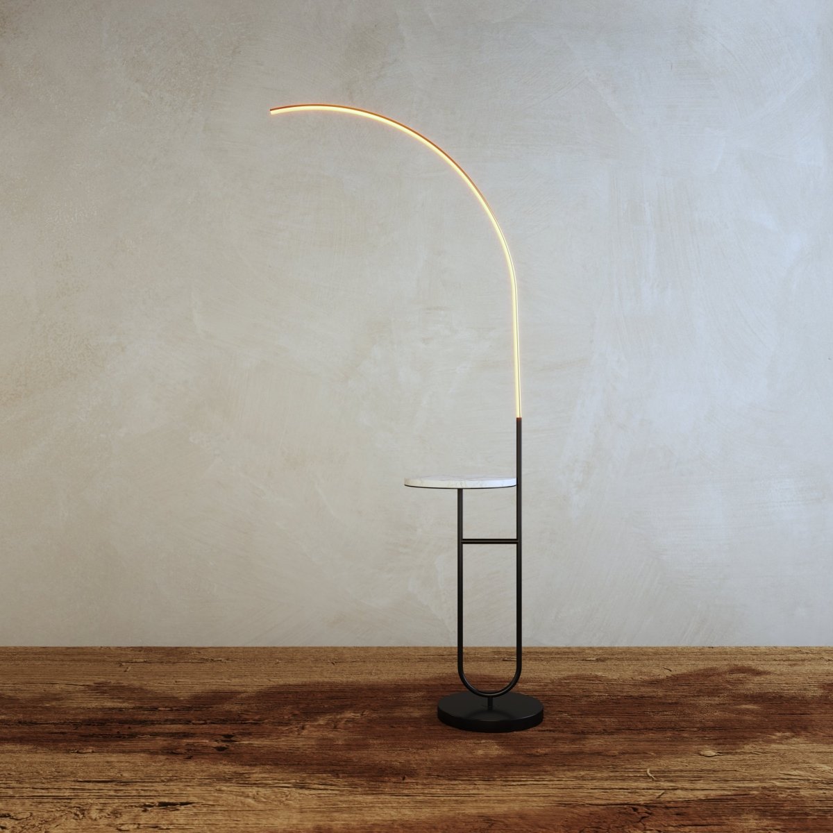 Curva Side Table & Lamp - Residence Supply
