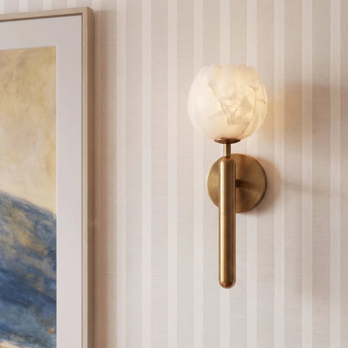 Flora Alabaster Wall Lamp - Residence Supply