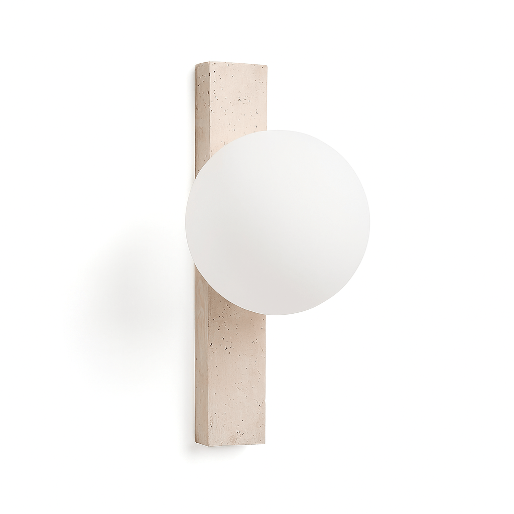 Fyris Travertine Wall Lamp - Residence Supply