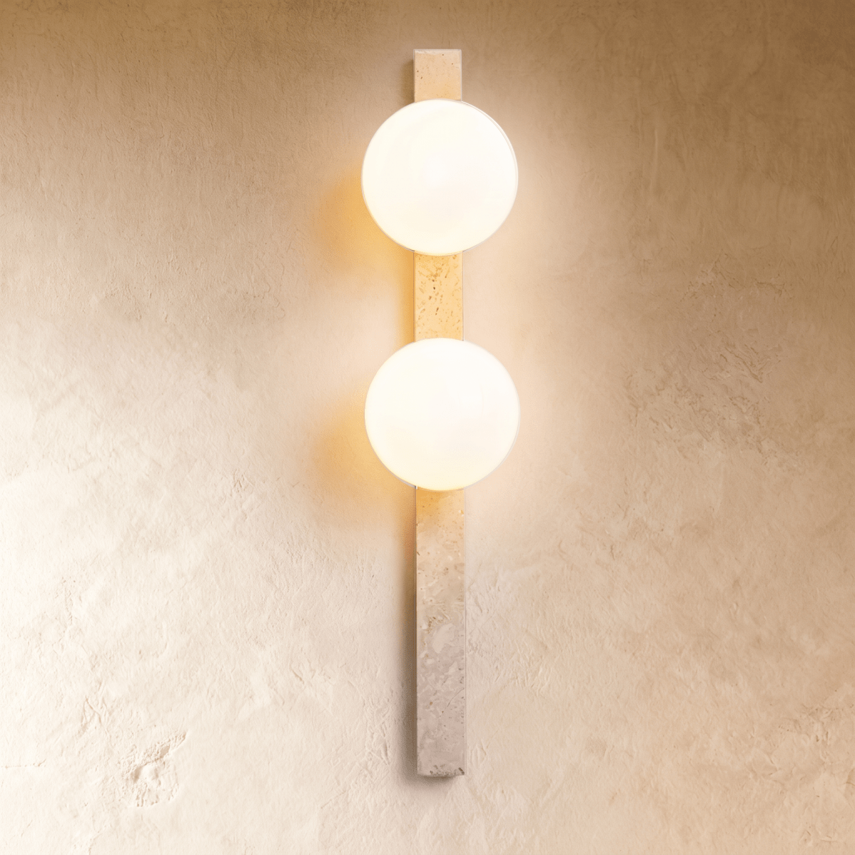 Fyris Travertine Wall Lamp - Residence Supply