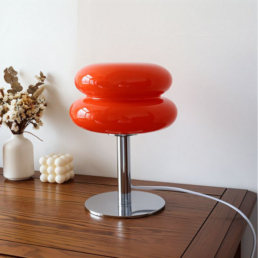 Glossy Macaron Table Lamp - Mid Century Lighting Fixture