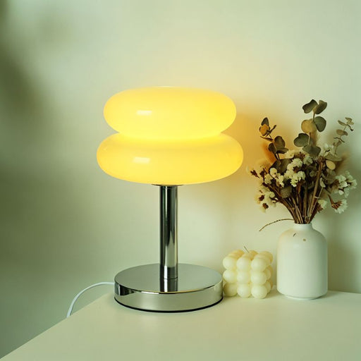 Glossy Macaron Table Lamp - Vibrant Light Fixtures