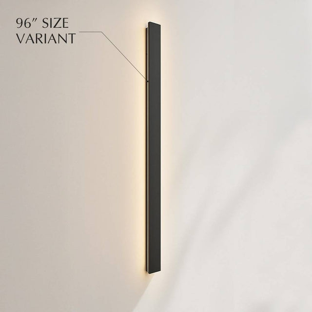 96-inch Helios LED Outdoor Wall Lamp variant, perfect for dramatic and expansive outdoor lighting installations.