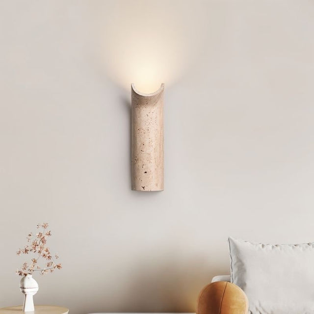 "Ilana modern linear marble wall sconce, showcasing a minimalist design ideal for contemporary interiors."