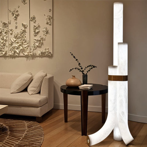 Kanon Alabaster Floor Lamp - Residence Supply