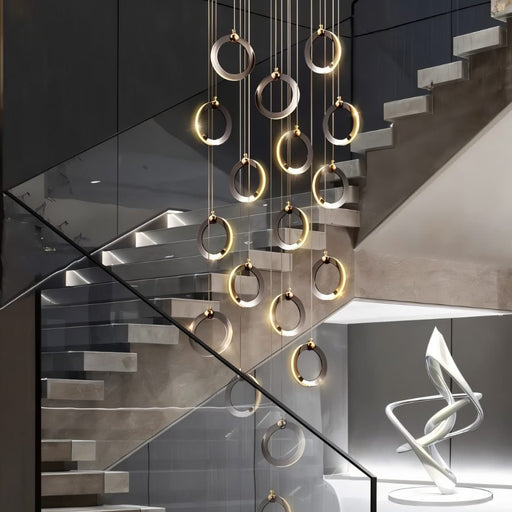Khaatem Chandelier - Light Fixtures for Stair Lighting