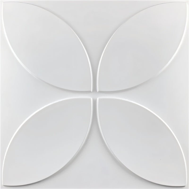 Kista Wall Panel with modern petal-shaped embossed design, ideal for interior decor upgrades using PVC wall panels on sale.
