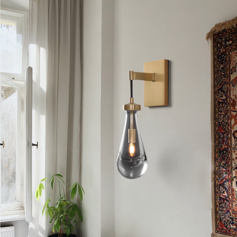 Pulcher Glass Tears Wall Sconce