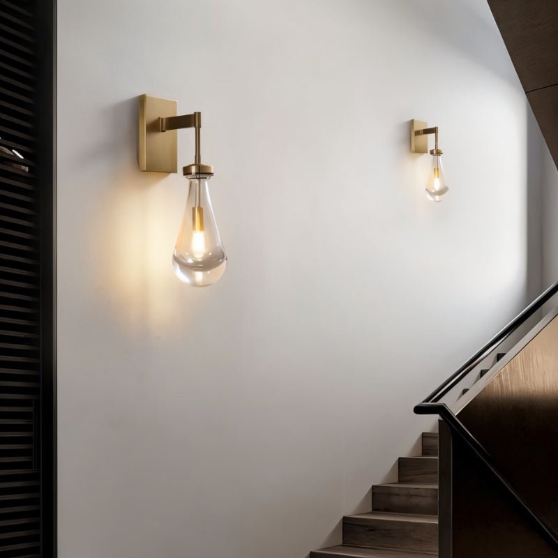 Pulcher Glass Tears Wall Sconce