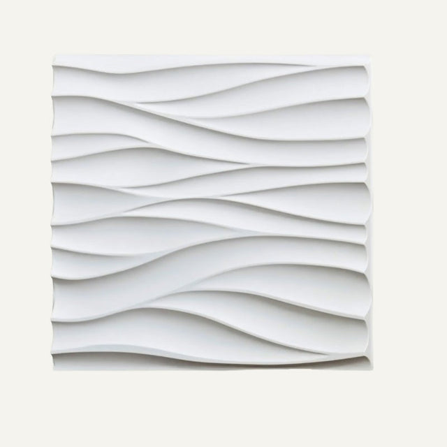 Close-up of a Lavic 3D wavy wall panel featuring a flowing wave design ideal for stylish and modern wall transformations.