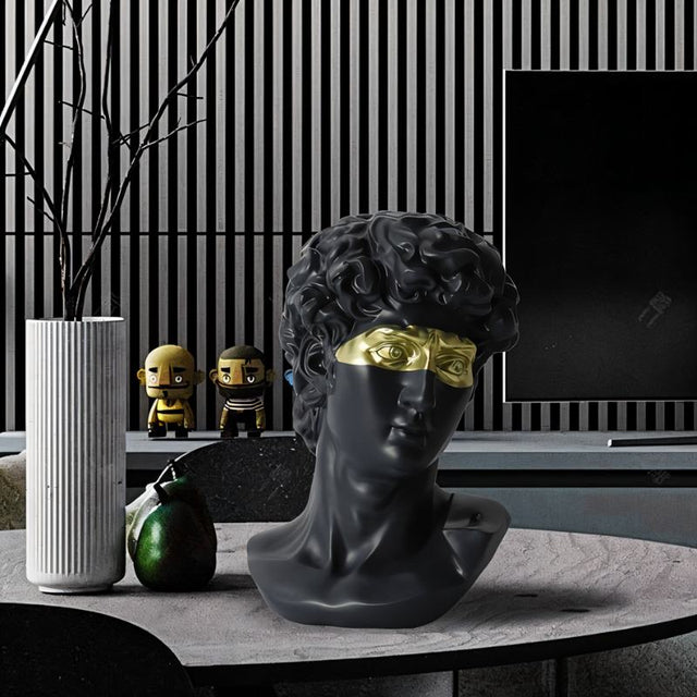 Masked David Figurine