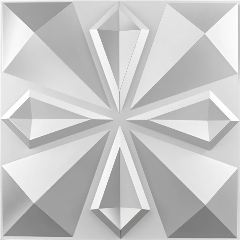Decorative Musna PVC wall panel featuring a 3D diamond pattern, perfect for modern interiors needing waterproof and rust-proof panels.