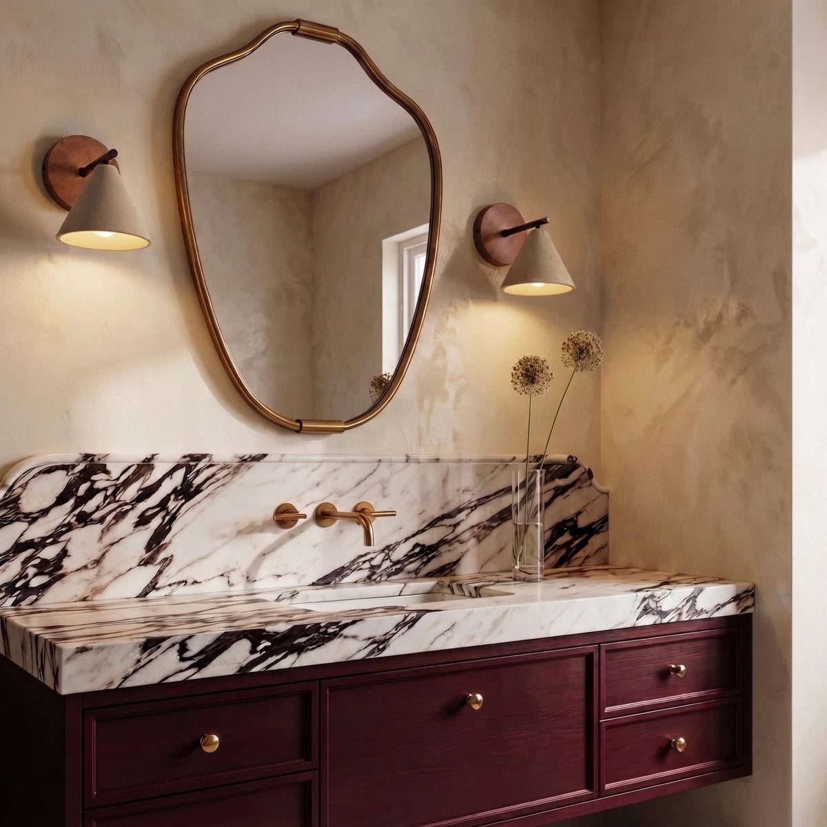 Omicil Travertine Wall Lamp - Residence Supply
