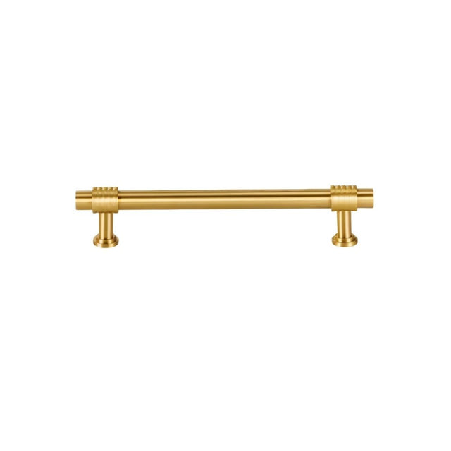 "brass pull bar isolated on a white background"