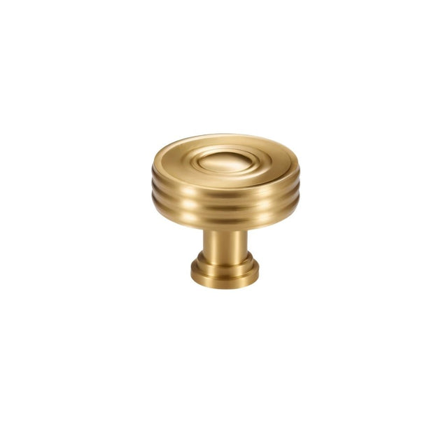 "brass cabinet knob isolated on a white background"