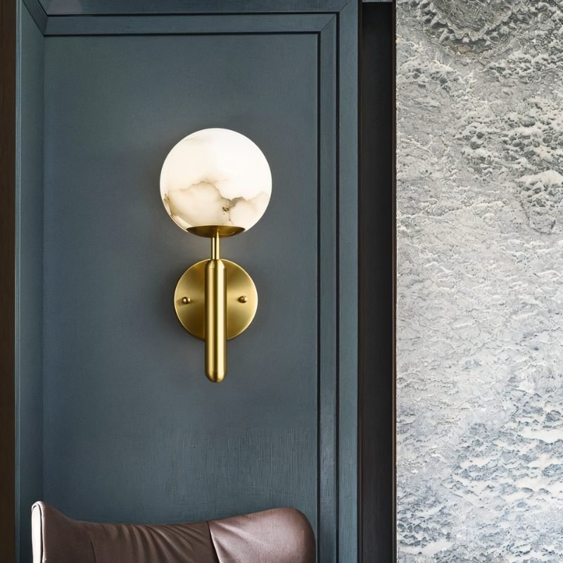Orbis Alabaster Wall Lamp