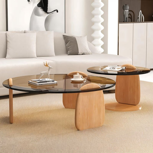 Elevate your living room decor with the Prasha Coffee Table, a stunning blend of contemporary design and timeless elegance.