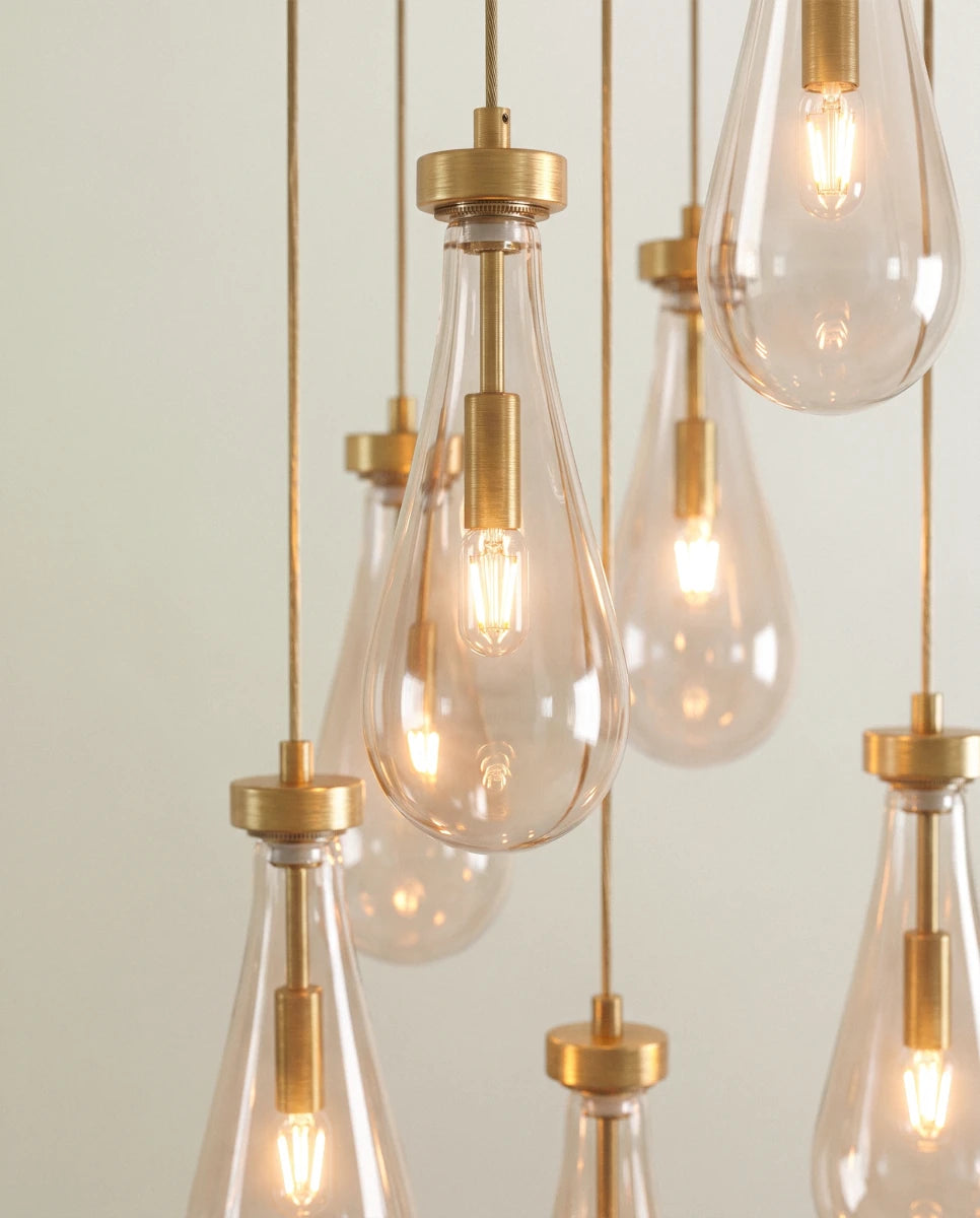 Pulcher Glass Tears Chandelier - Residence Supply