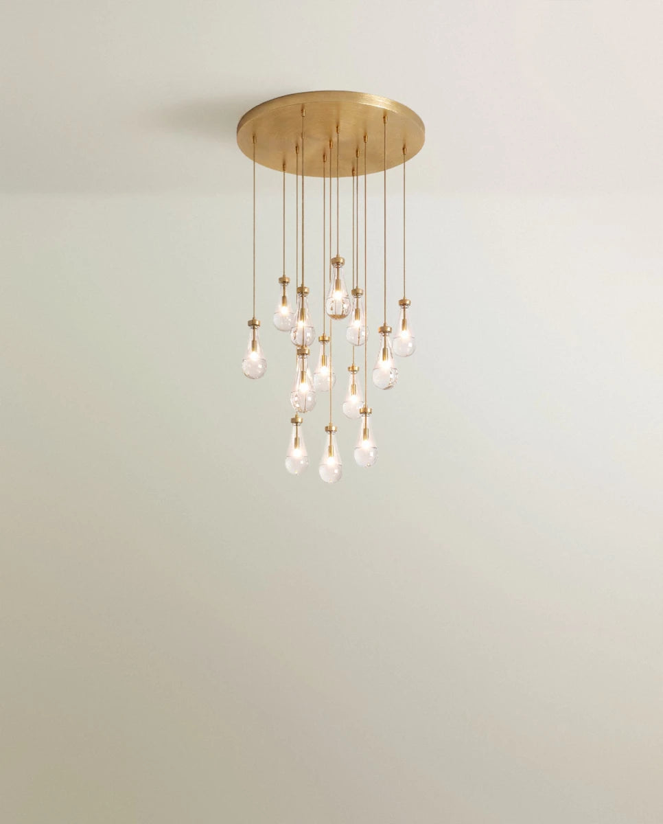 Pulcher Glass Tears Chandelier - Residence Supply