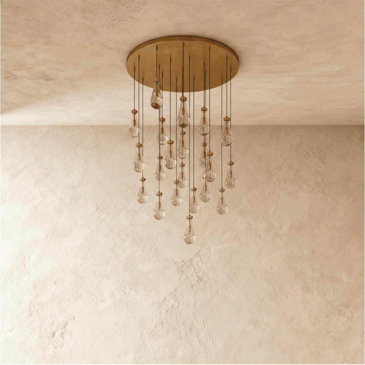 Pulcher Glass Tears Chandelier - Residence Supply