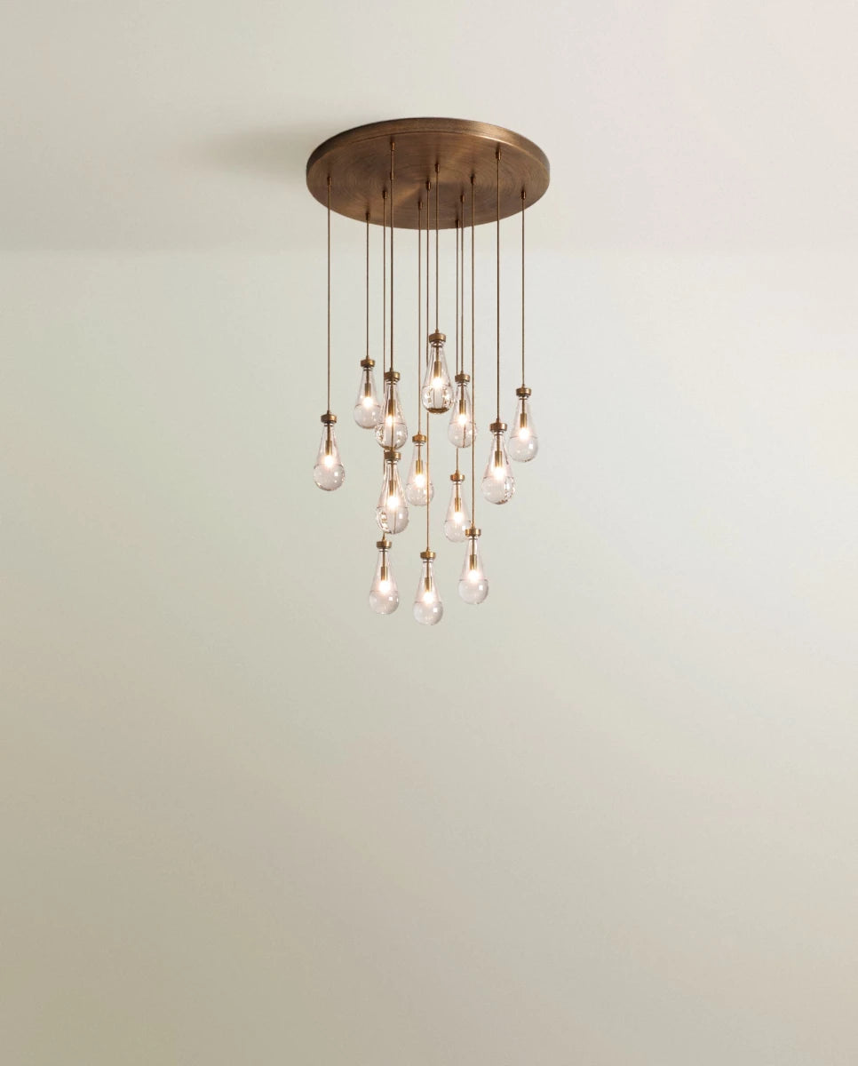 Pulcher Glass Tears Chandelier - Residence Supply
