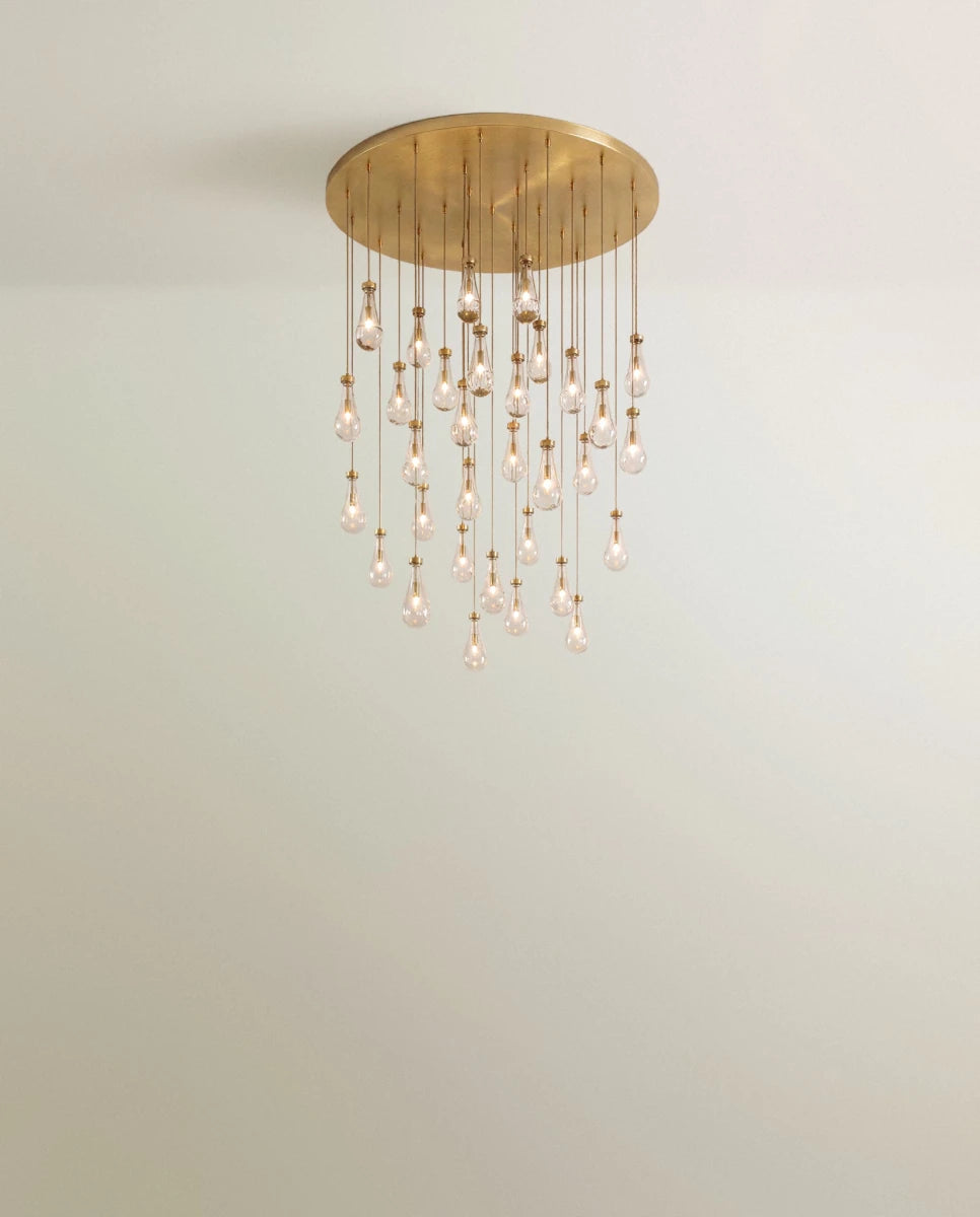 Pulcher Glass Tears Chandelier - Residence Supply