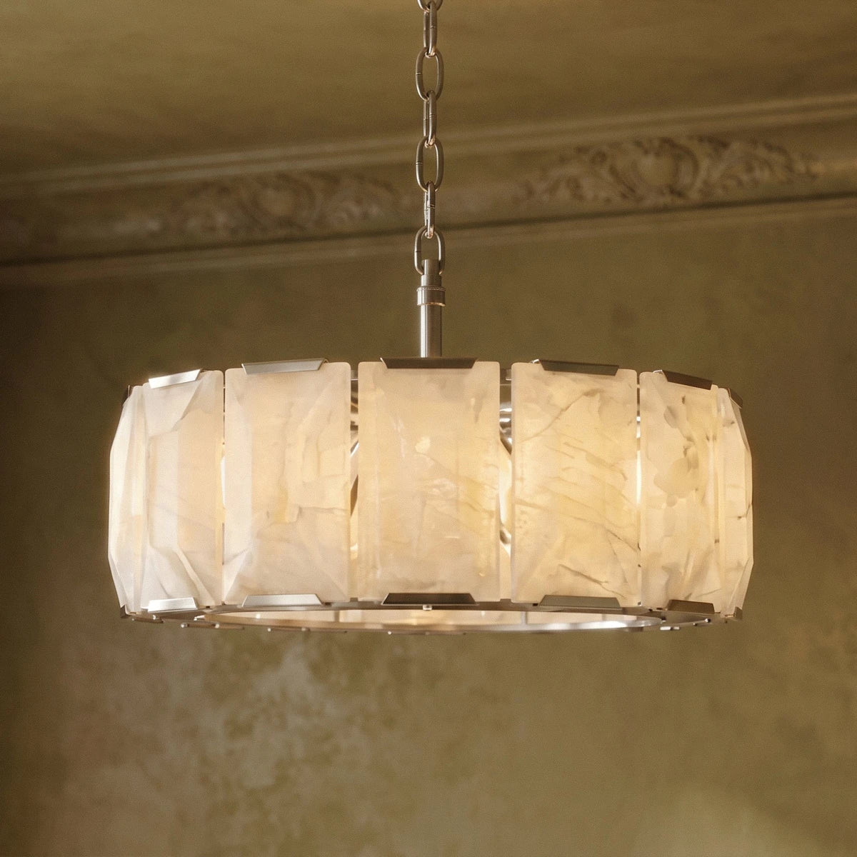 Sakhra Round Alabaster Chandelier - Residence Supply
