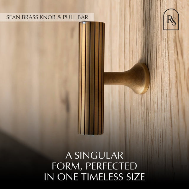 Sean Brass Knob & Pull Bar - Residence Supply