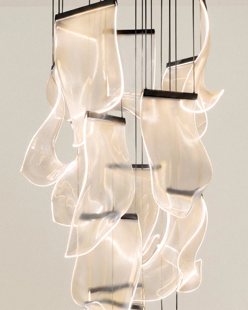 Sheets Chandelier (Rectangle Ceiling Mount) - Residence Supply
