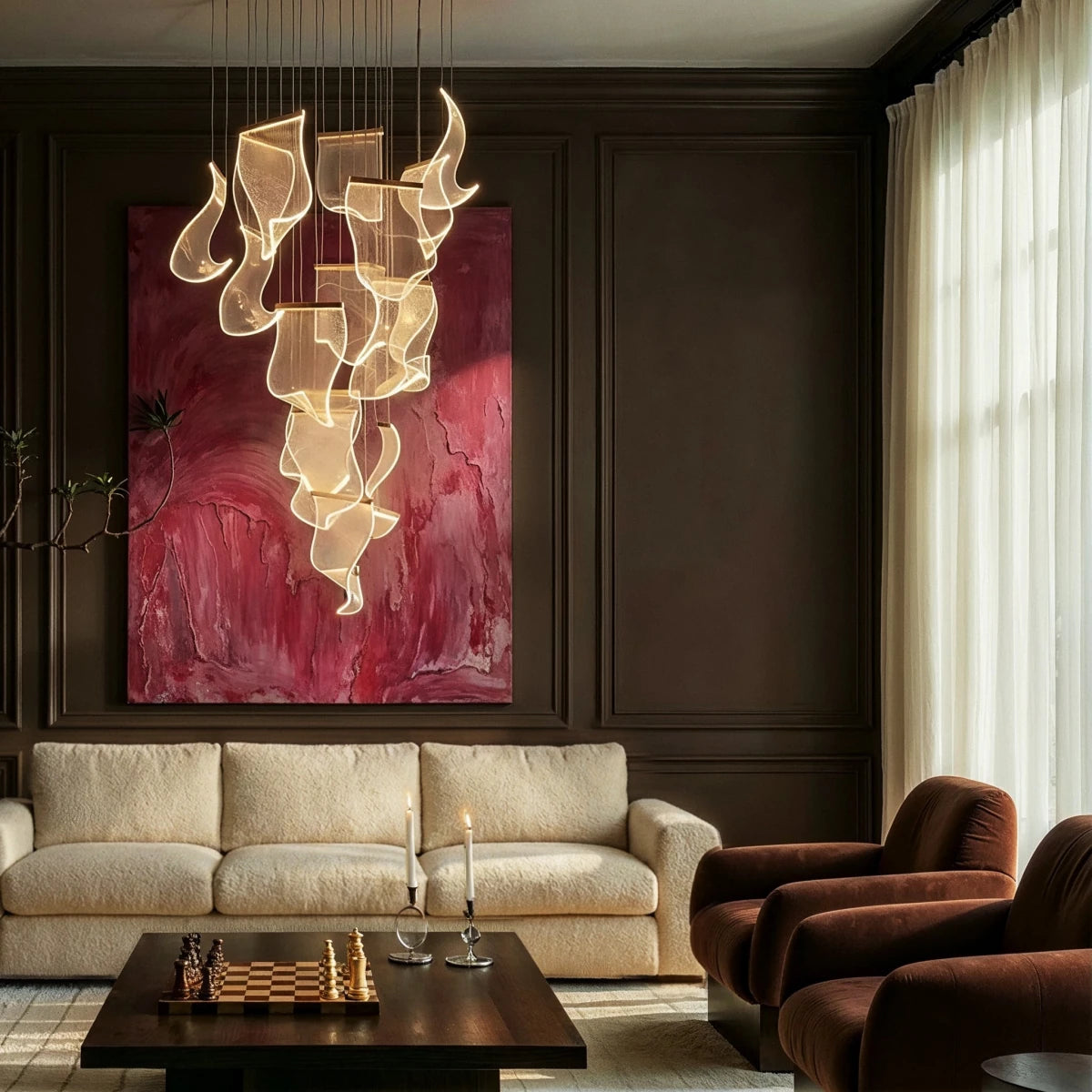 Sheets Chandelier (Rectangle Ceiling Mount) - Residence Supply