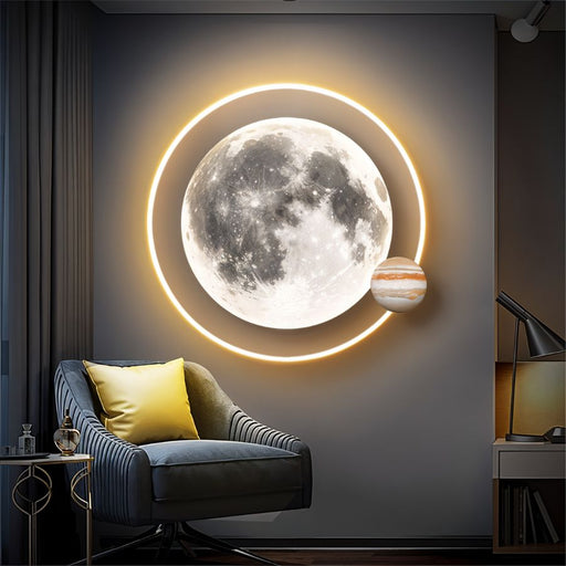 Solar Orbit Illuminated Art - Modern Lighting for Living Room